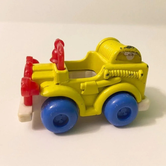 Vintage Disney Mickey Mouse Arco Yellow Car Collectible 2.5 Inch Size  Toy - Picture 8 of 9